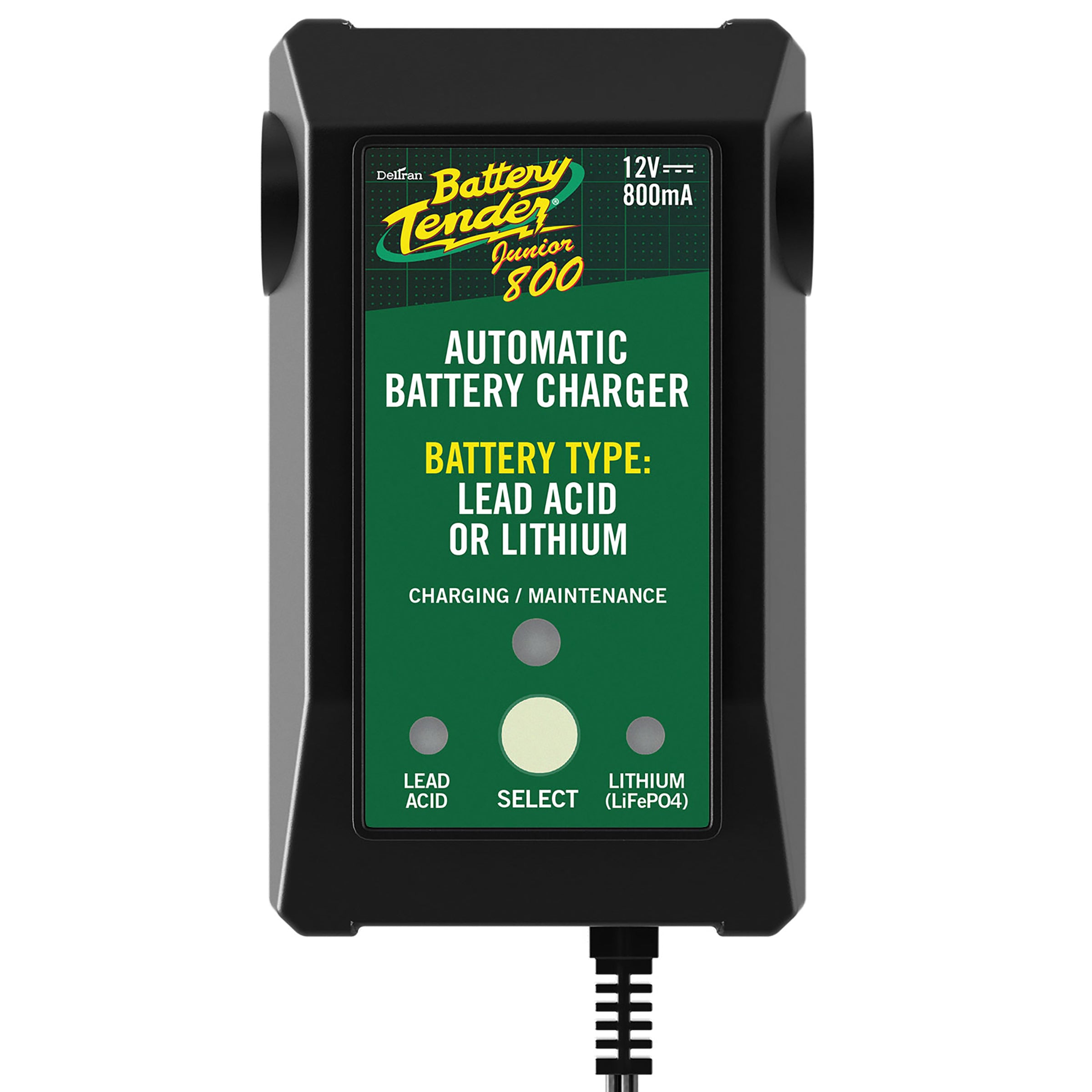 BATTERY TENDER JR 12V-800MA LEAD ACID/LITHIUM BATTERY CHARGER