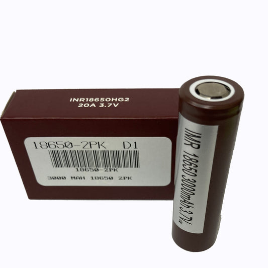 3000 mah 18650 2 Pack Rechargeable Battery