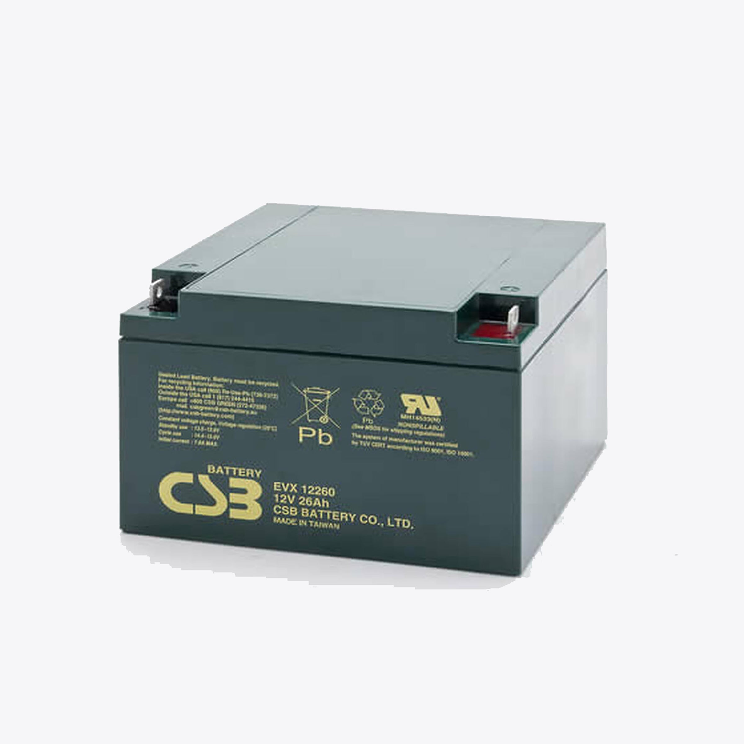 12v 26ah IT Terminal Extended Run High Cycle AGM Deep Cycle Battery