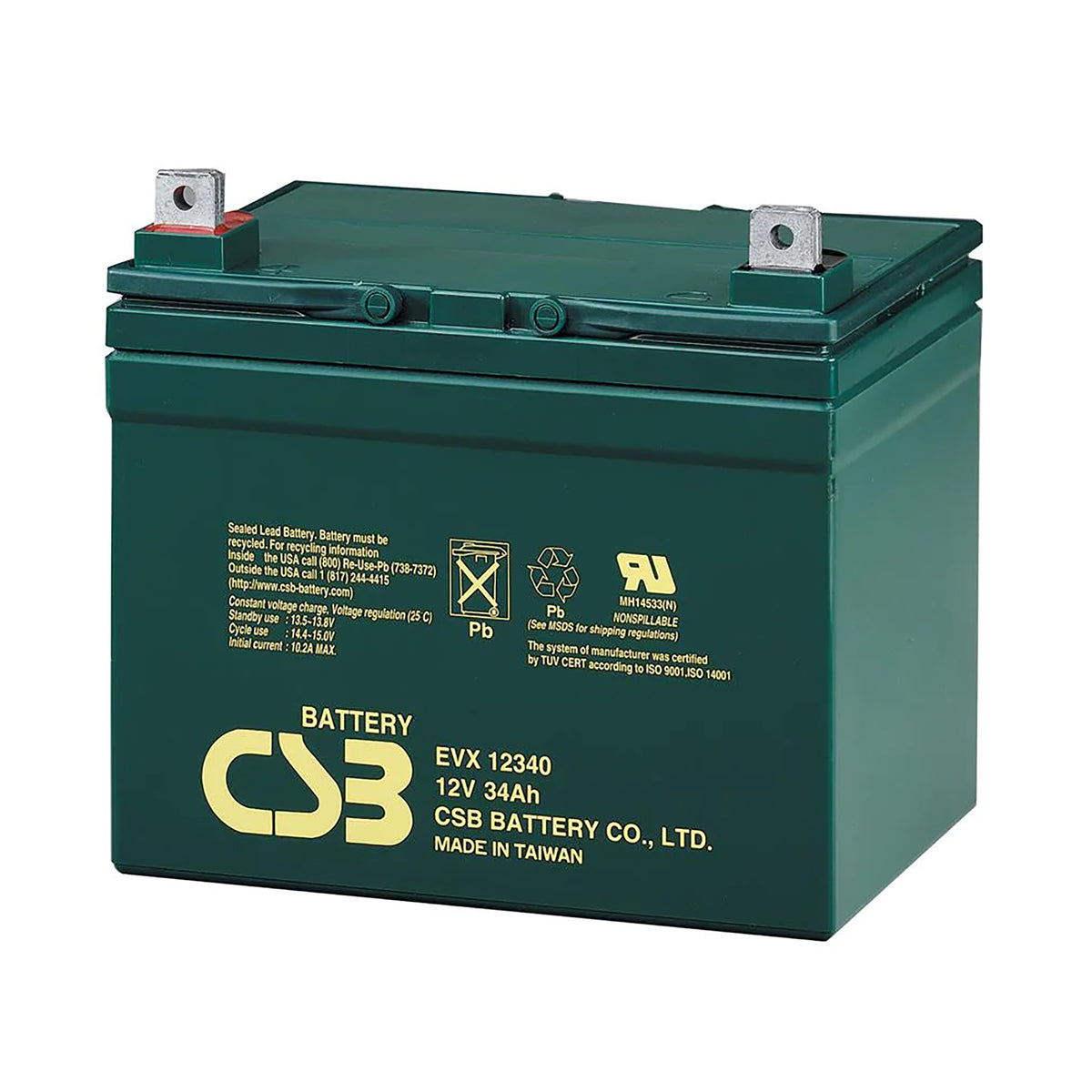 12V 34ah Extended Run High Cycle AGM Deep Cycle Battery