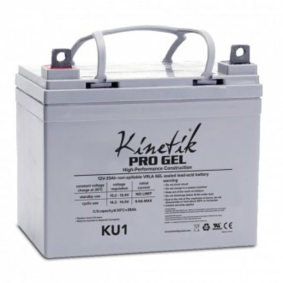 12V 31ah KINETIK U1 GEL Battery