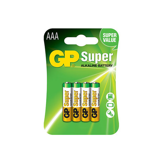 GP AAA-4PK SUPER ALKALINE BATTERY