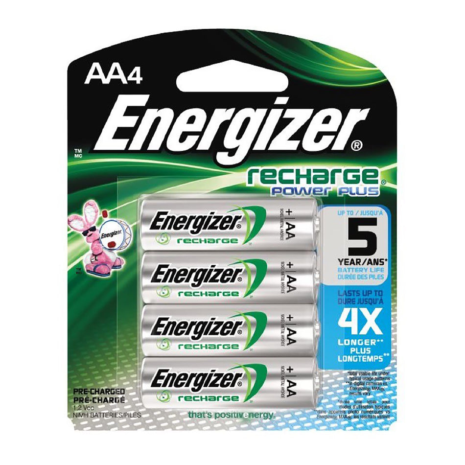 Energizer AA NiMH 2300mah 4 Pack Rechargeable Battery