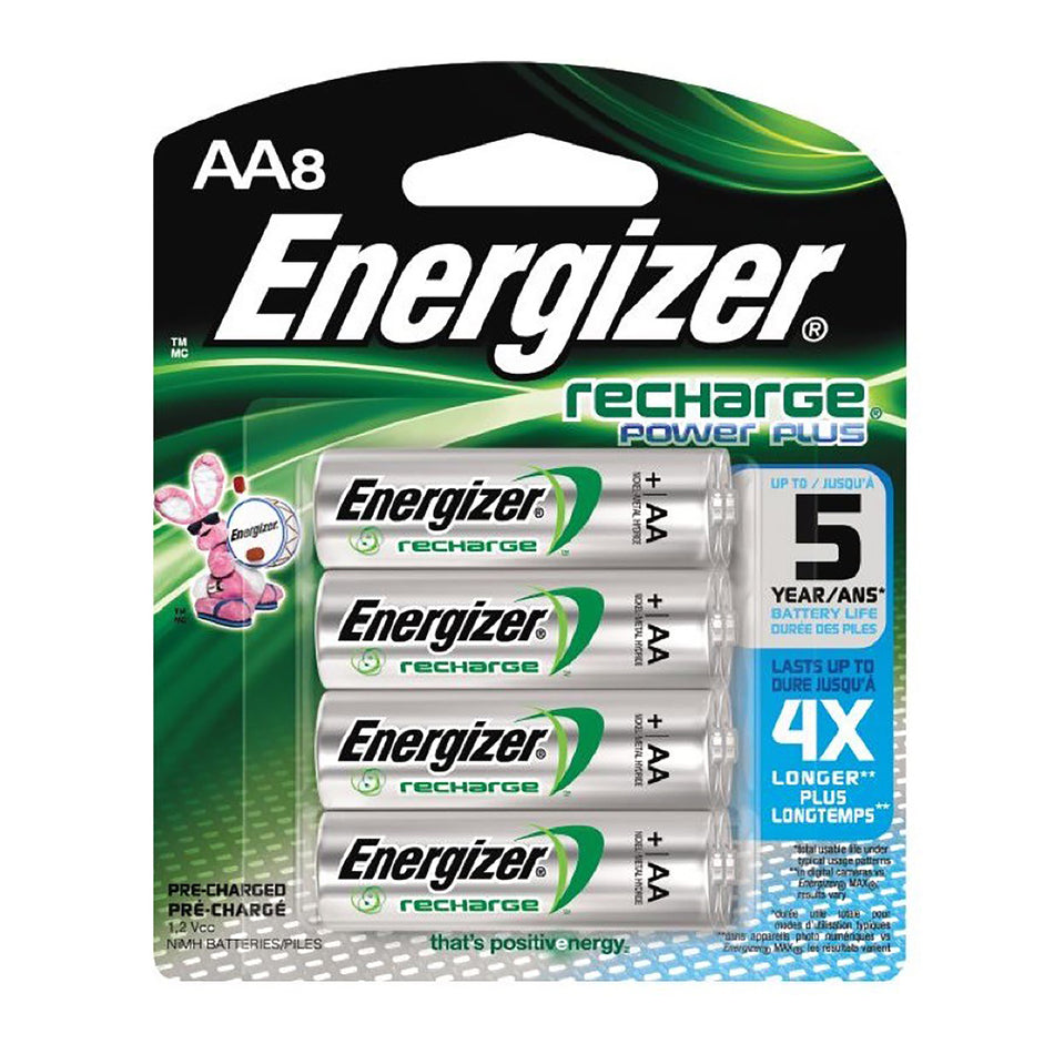 Energizer AA NiMH 2300mah 8 Pack Rechargeable Battery