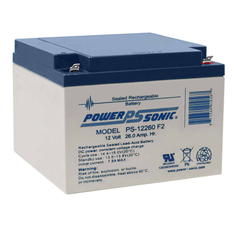 12V 26ah F2 Terminal SLA Battery