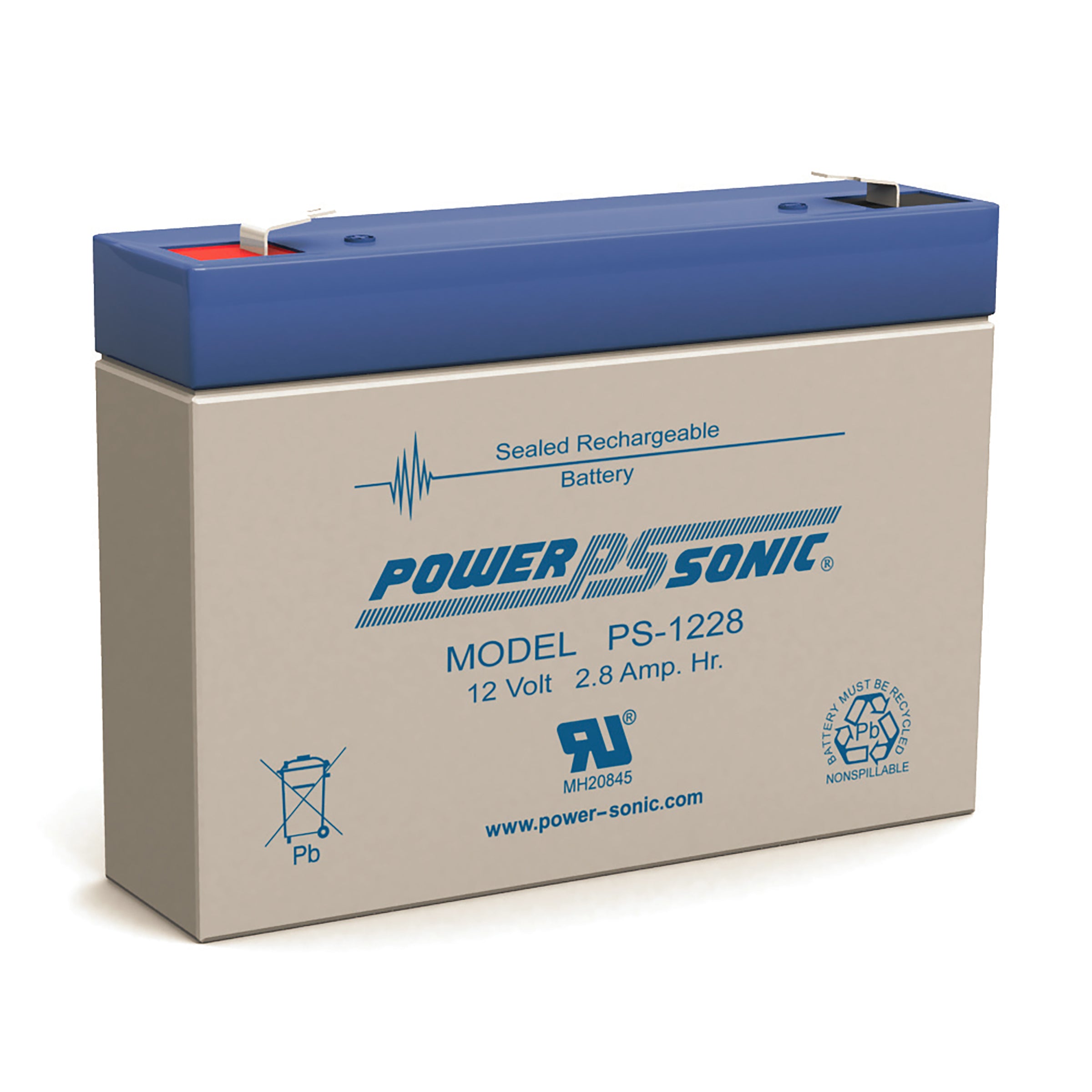 12V 2.8ah F1 Terminal SLA Battery