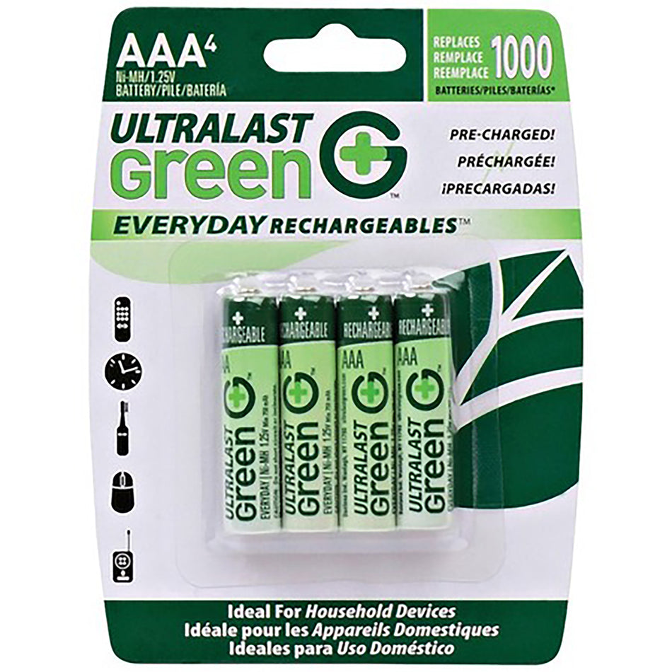 GREEN AAA NiMH 750mah Rechargeable Battery