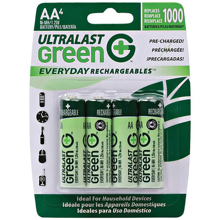 GREEN AA NiMH 2100mah Rechargeable Battery